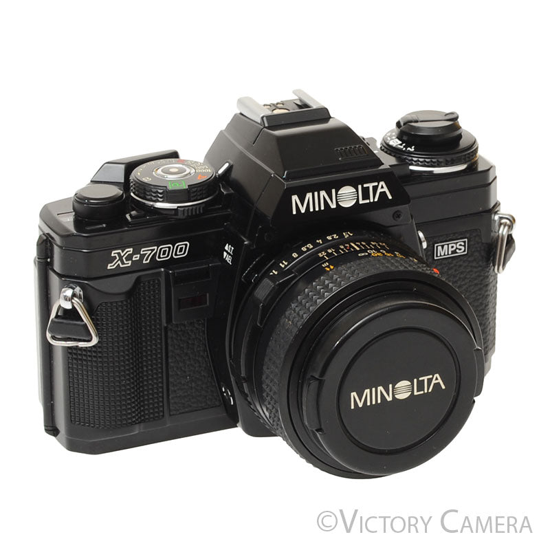 Minolta X-700 X700 Black 35mm SLR Film Camera w/ 50mm f1.7 Lens  [EXC+] - Victory Camera
