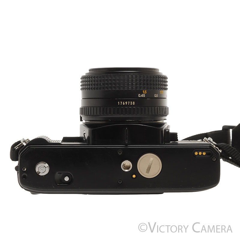 Minolta X-700 X700 Black 35mm SLR Film Camera w/ 50mm f2 Lens  [EXC] - Victory Camera