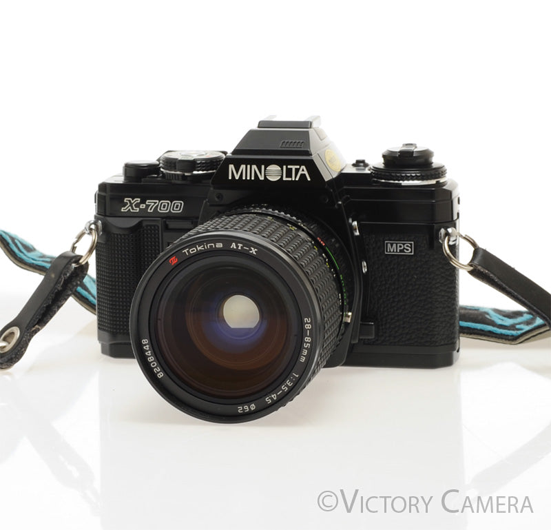 Minolta X-700 X700 Black SLR Film Camera w/ 28-85mm Lens -New Seals- [EXC+] - Victory Camera