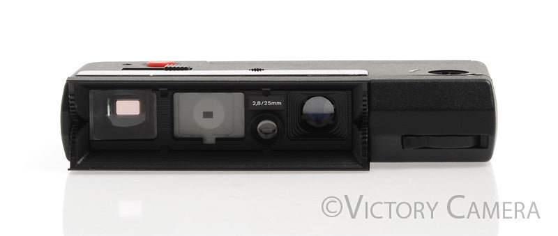 Minox 110s Black Subminiature Spy Camera w/ 25mm f2.8 Lens -Clean but Jammed- - Victory Camera