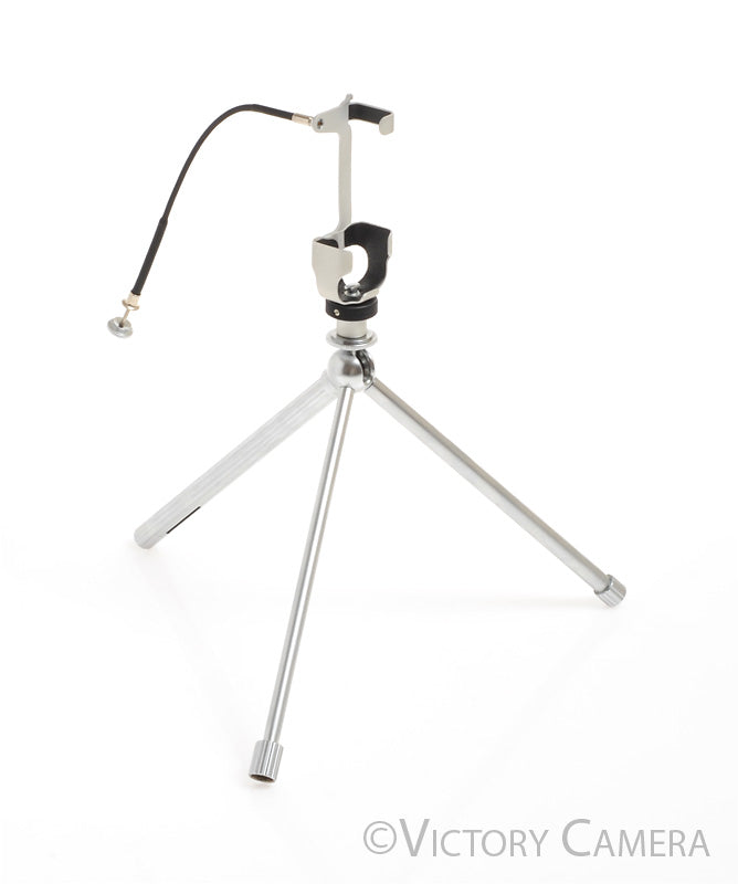 Minox Subminiature Tripod with Camera Mount, Cable Release, & Case [EXC] - Victory Camera