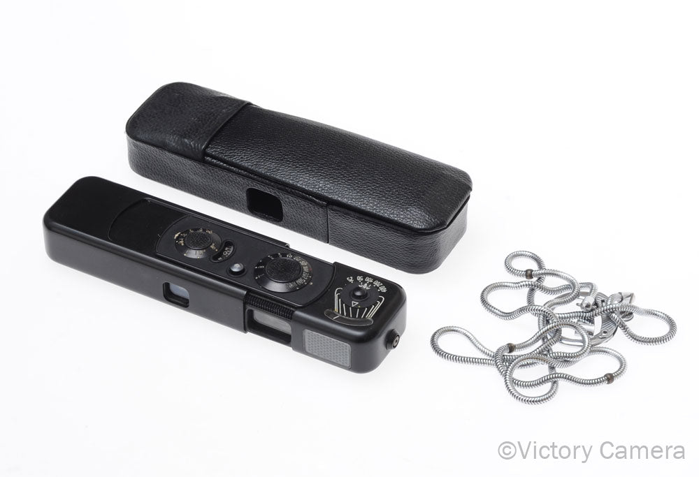 Minox B Black Subminiature Spy Camera w/ 15mm f3.5 Lens -DAG CLA- [EXC+] - Victory Camera