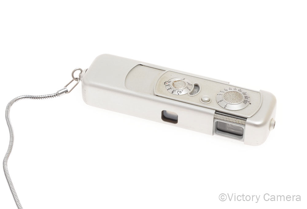 Minox III Chrome Subminiature Spy Camera With Case and Chain [EXC] - Victory Camera