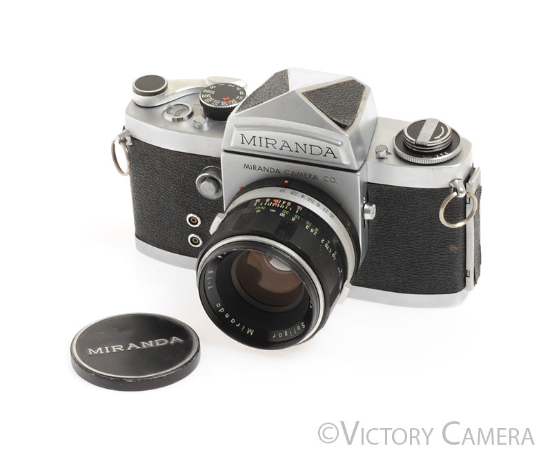 Miranda 35mm Chrome Camera w/ 5cm 50mm f1.9 Lens -Clean- - Victory Camera