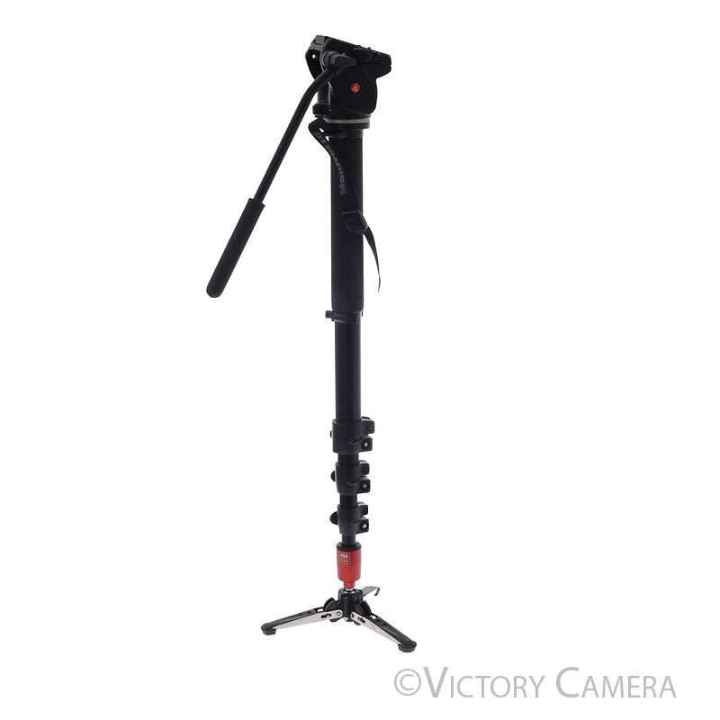 Manfrotto 561BHDV-1 Fluid Aluminum Video Monopod with Head [EXC+] - Victory Camera
