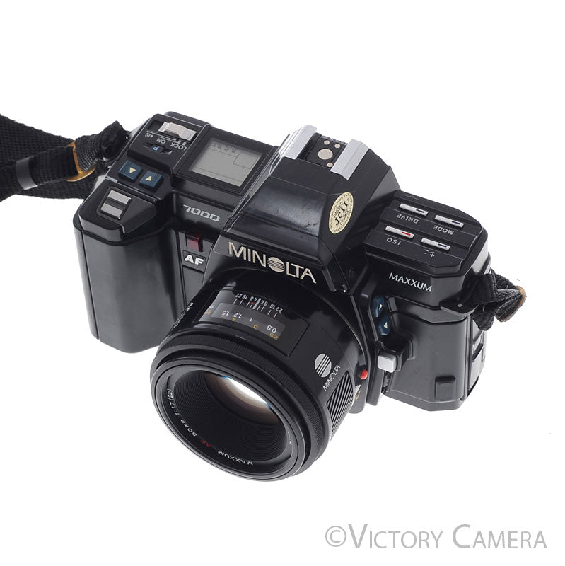Minolta Maxxum 7000 35mm Film Camera with 50mm f1.7 Prime Lens  [EXC+] - Victory Camera