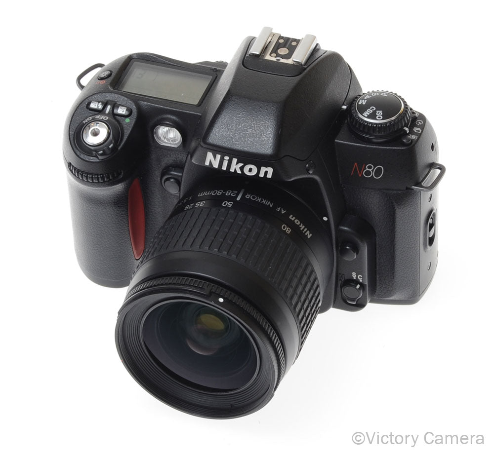 Nikon N80 AF 35mm Film Camera Body w/ Nikkor 28-80mm Zoom Lens [EXC+] image 2