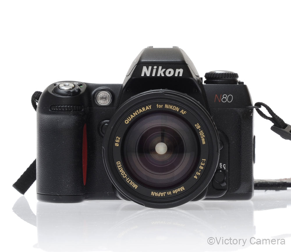 Nikon N80 AF SLR 35mm Film Camera w/ 28-105mm Zoom Lens [EXC] - Victory Camera