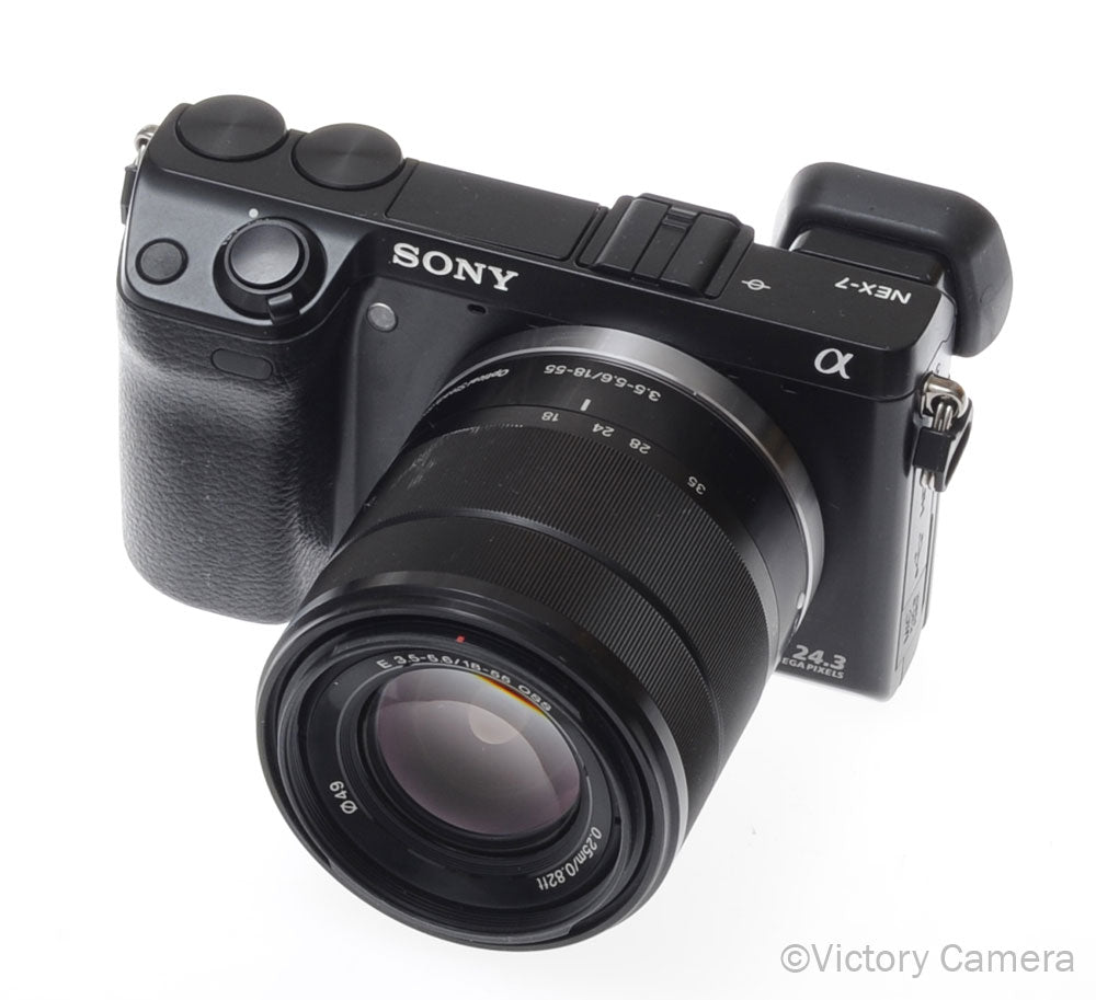 Sony NEX-7 24.3MP Digital Mirrorless Camera w/ 18-55mm Lens [EXC] - Victory Camera