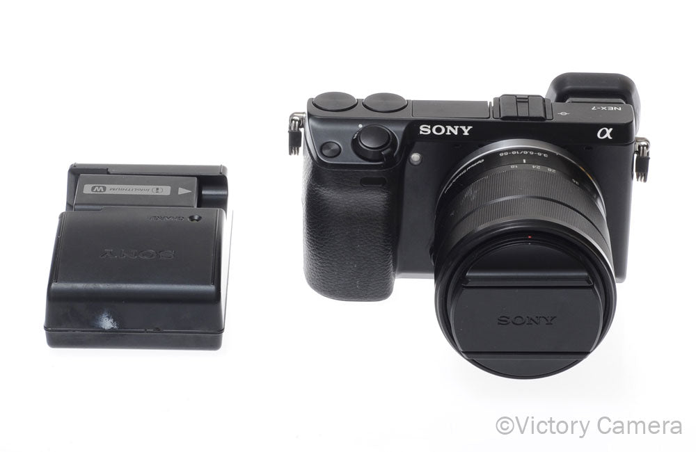 Sony NEX-7 24.3MP Digital Mirrorless Camera w/ 18-55mm Lens [EXC] - Victory Camera