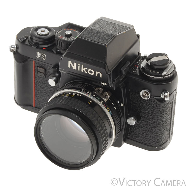 Nikon F3HP F3 HP 35mm Film Camera w/ Nikon 50mm f1.8 AI Lens [EXC] - Victory Camera