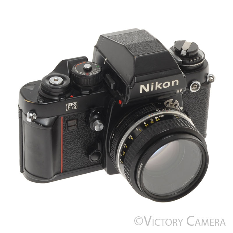 Nikon F3HP F3 HP 35mm Film Camera w/ Nikon 50mm f1.8 AI Lens [EXC] - Victory Camera
