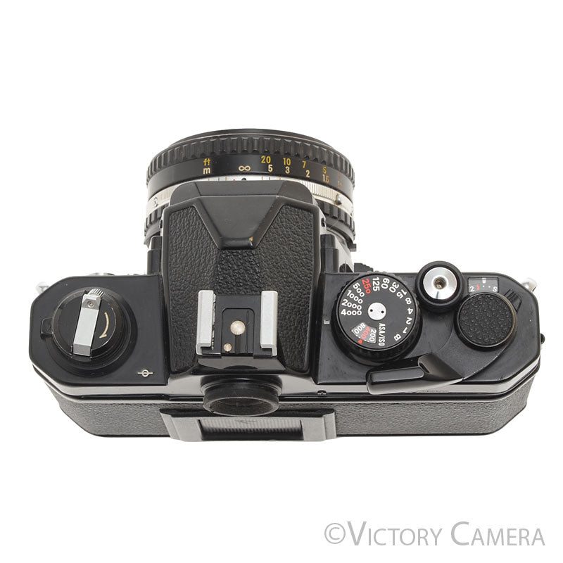 Nikon FM2-N FM2N 35mm Black Film SLR w Nikon 50mm f1.8 Series E Lens [EXC-] - Victory Camera