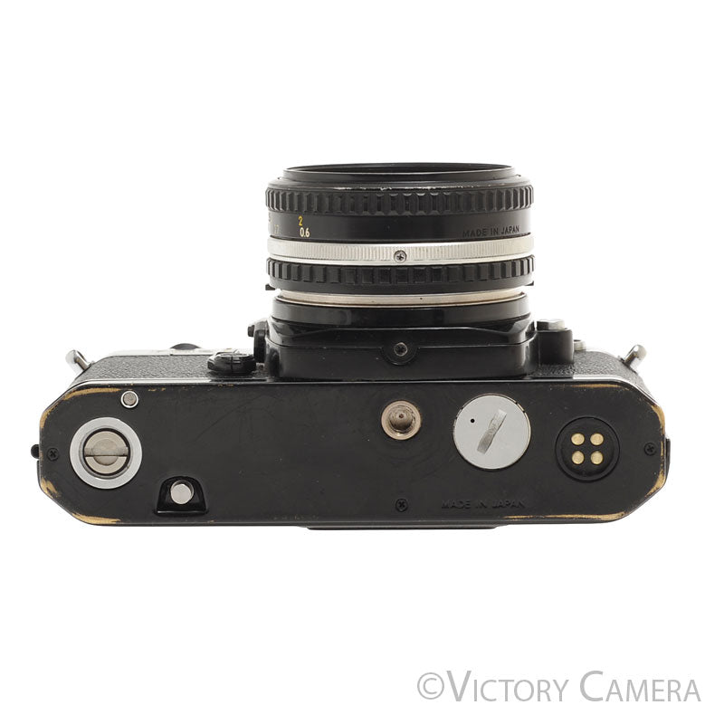 Nikon FM2-N FM2N 35mm Black Film SLR w Nikon 50mm f1.8 Series E Lens [EXC-] - Victory Camera