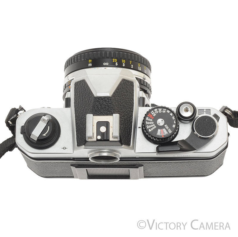 Nikon FM2-N FM2N Chrome Camera Body w/ 50mm f1.8 AI-s Lens [EXC+] - Victory Camera