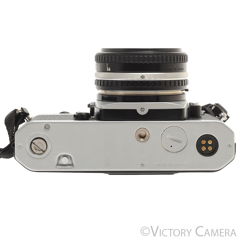 Nikon FM2-N FM2N Chrome Camera Body w/ 50mm f1.8 AI-s Lens [EXC+] - Victory Camera