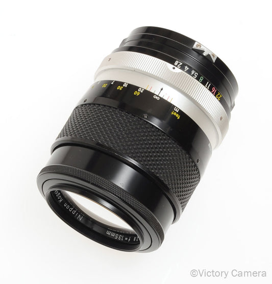 Nikon Nikkor-Q 135mm f2.8 Non-AI Prime Telephoto Lens [GOOD] image 1