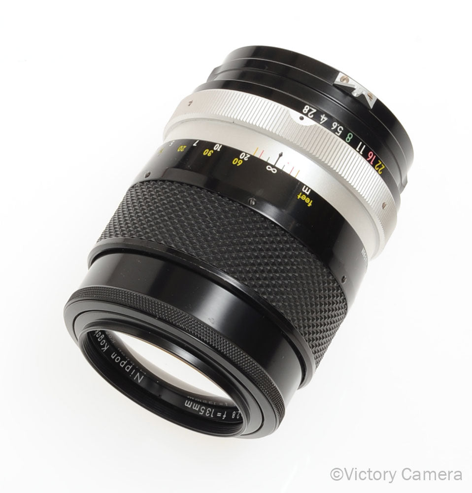 Nikon Nikkor-Q 135mm f2.8 Non-AI Prime Telephoto Lens [GOOD] - Victory Camera