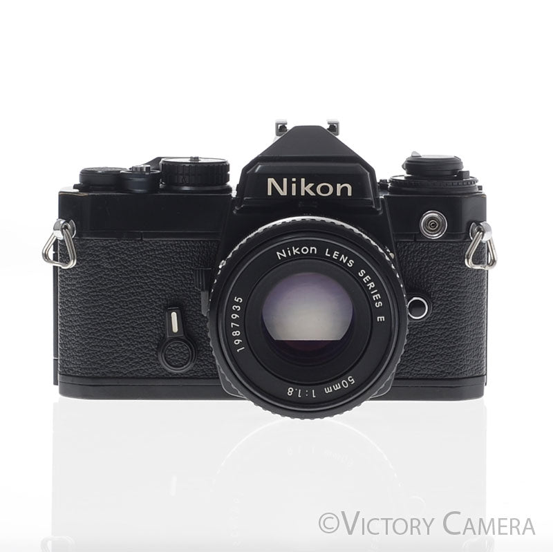 Nikon FE Black 35mm Film Camera with 50mm f1.8 AI-S Lens [EXC+] - Victory Camera