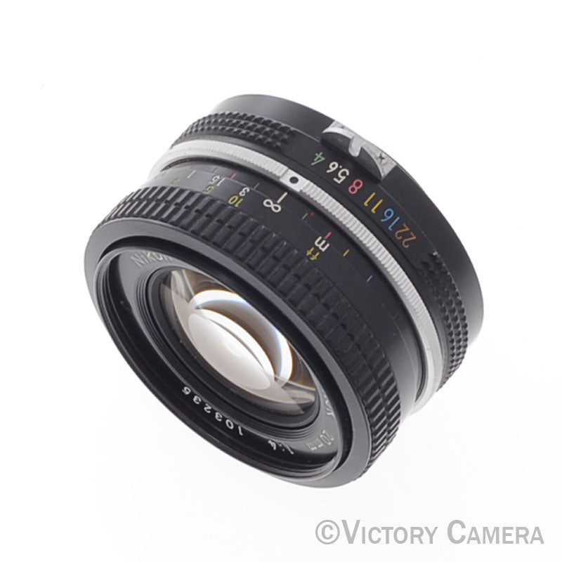 Nikon Nikkor 20mm f4 Non-AI Manual Focus Wide Angle  Lens [EXC] - Victory Camera