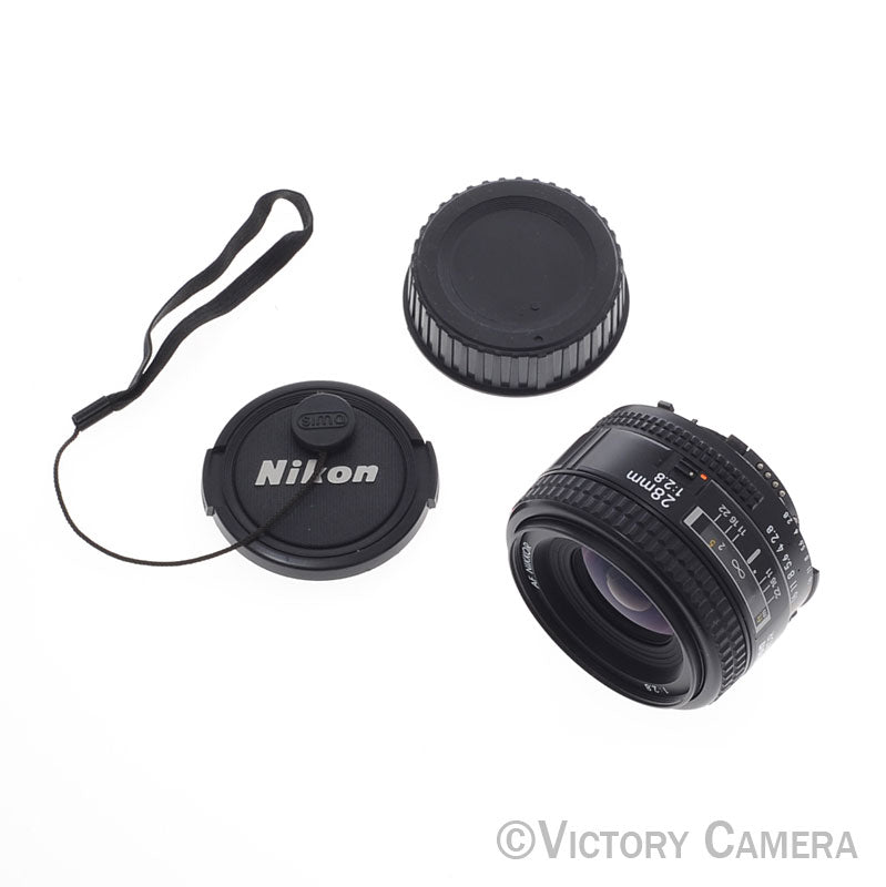 Nikon AF Nikkor 28mm f2.8 Autofocus Prime Wide Angle Lens [EXC+] - Victory Camera