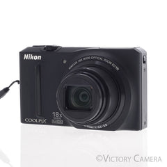 Nikon CoolPix S9100 Black 12.1Mp Digital Point & Shoot Camera [EXC+]