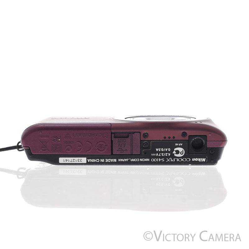 Nikon Coolpix S4100 Purple 14MP Point & Shoot Digital Camera [EXC+] - Victory Camera