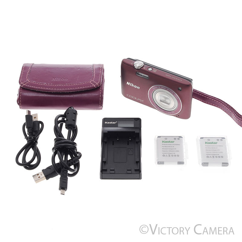 Nikon Coolpix S4100 Purple 14MP Point & Shoot Digital Camera [EXC+] - Victory Camera