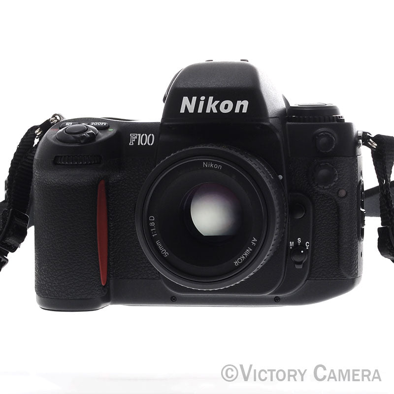 Nikon F100 Autofocus 35mm Film SLR Camera w/ AF Nikkor 50mm f1.8 Lens [EXC+]