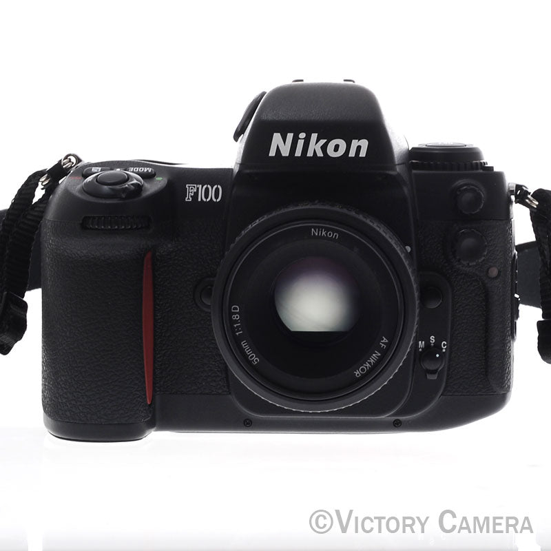 Nikon F100 Autofocus 35mm Film SLR Camera w/ AF Nikkor 50mm f1.8 Lens [EXC+]