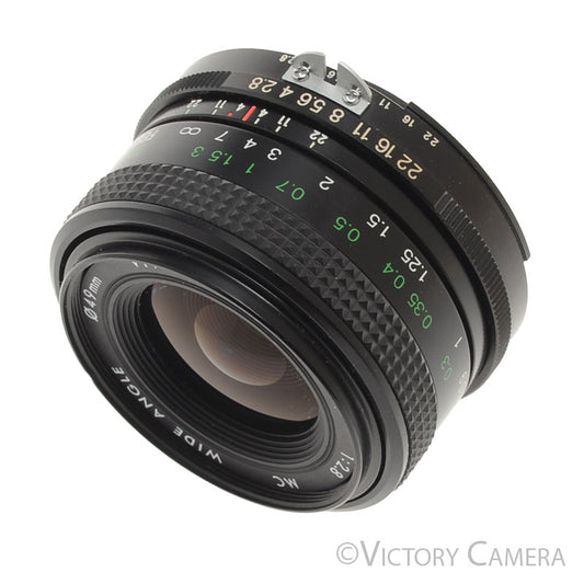 Vivitar 28mm f2.8 SMS MC Wide Angle Lens for Nikon AI - Victory Camera