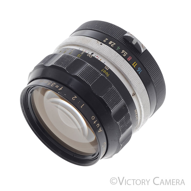 Nikon Nikkor-O 35mm f2.0 Non-AI Wide Angle Lens [EXC] - Victory Camera