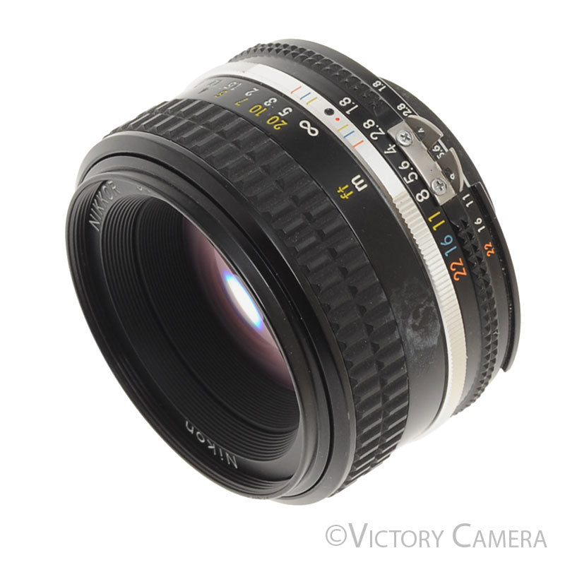 Nikon Nikkor 50mm F1.8 AI-S Manual Lens III (Long Version) [EXC] - Victory Camera