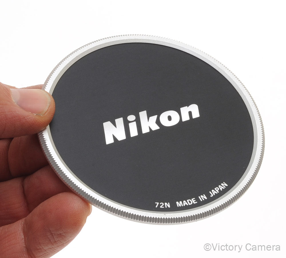 Nikkor Nikkor Chrome and Black 72N 72mm Metal Screw in Lens Cap [EXC] - Victory Camera