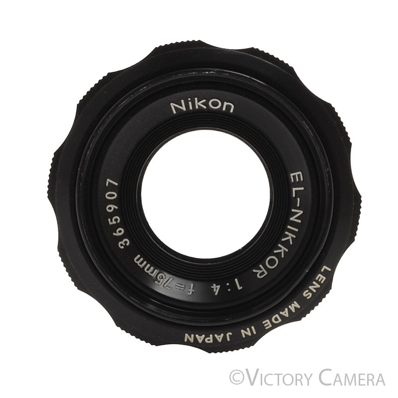Nikon EL-Nikkor 75mm F4 Enlarging Lens for 645 [EXC] - Victory Camera
