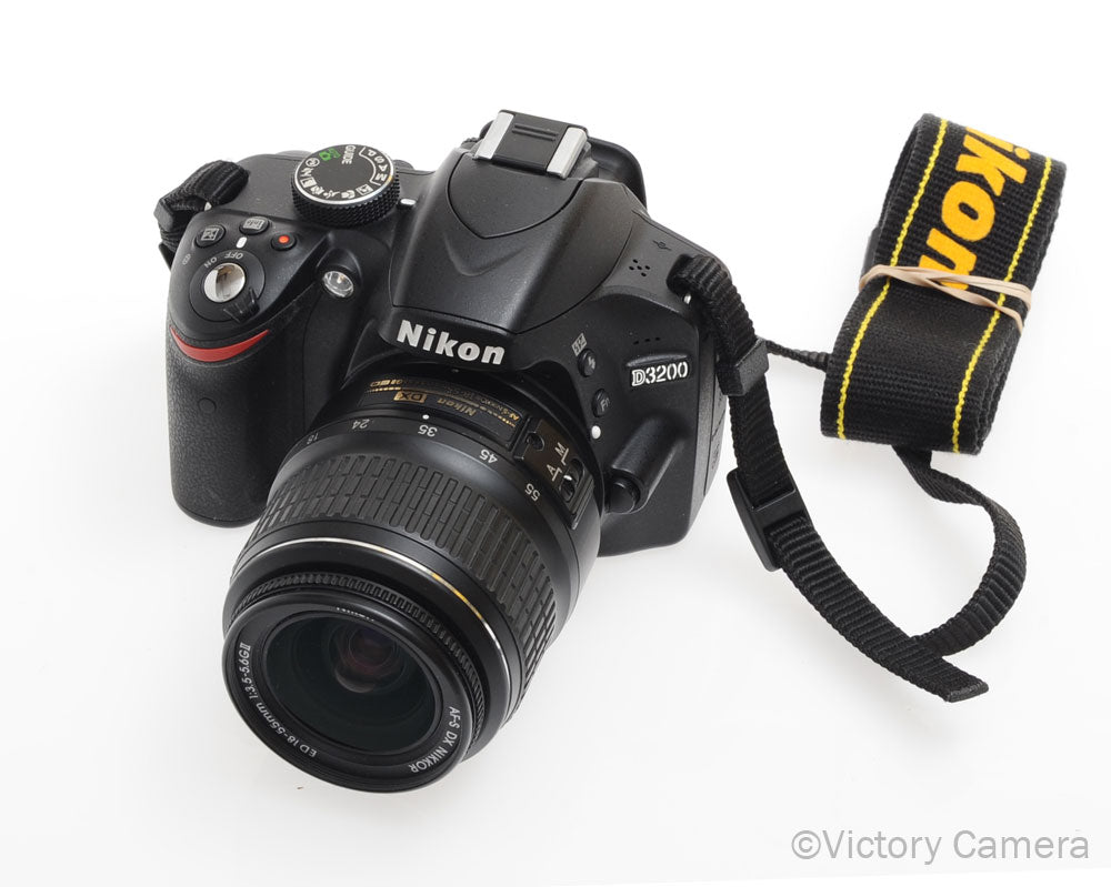 Nikon D3200 Digital SLR Camera Body w/ 18-55mm Lens ~4,448 Shutter Count [EXC] - Victory Camera