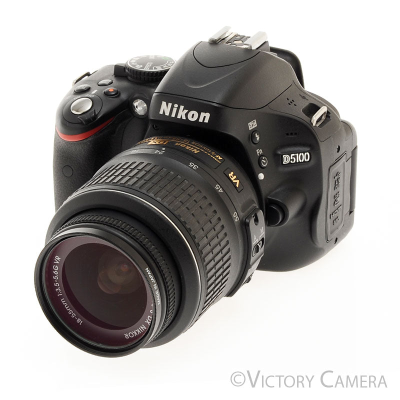 Nikon D5100 16.2MP DSLR w/ 18-55mm Zoom Lens -~2600 Shots- [EXC+] - Victory Camera