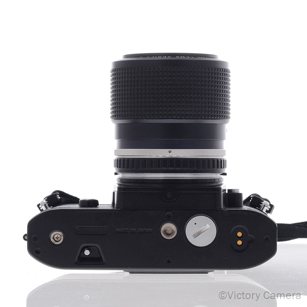 Nikon FG Black Camera w/ 43-86mm Zoom Lens -New Seals-  [EXC] - Victory Camera