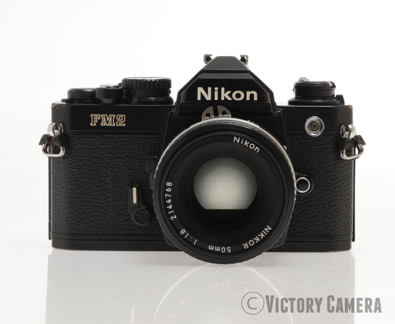 Nikon FM2-N FM2N Black Camera Body w/ 50mm f1.8 AI Lens [EXC-] - Victory Camera