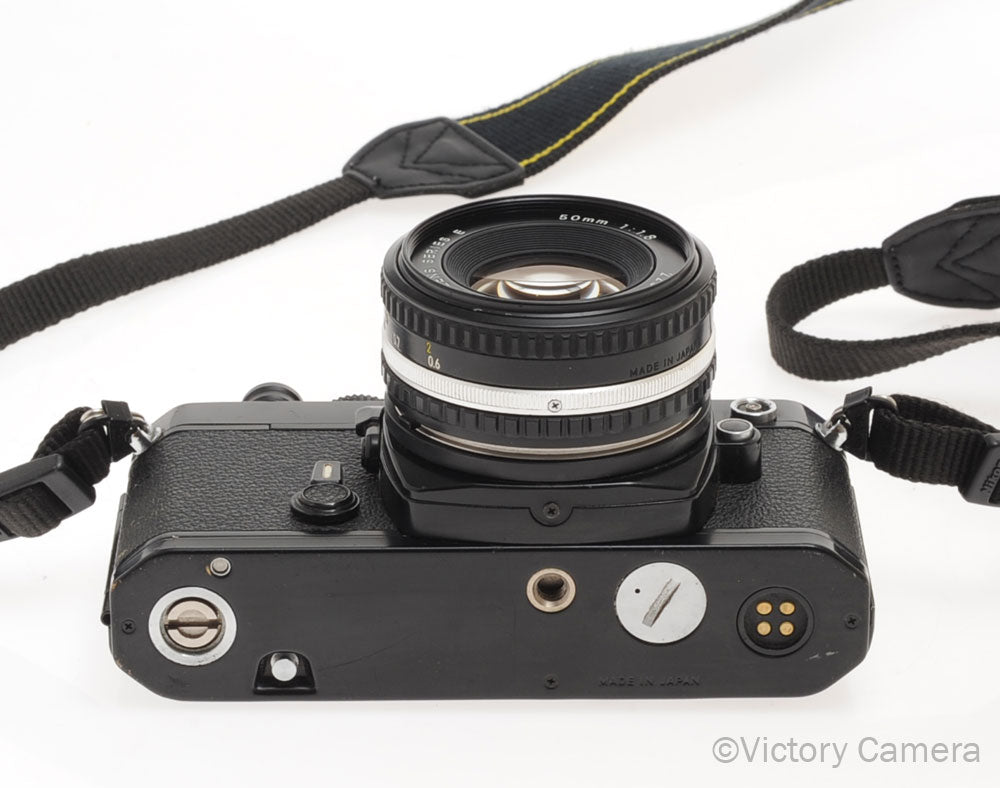 Nikon FM Black 35mm Film Camera w/ 50mm f1.8 AI-s Lens [EXC] - Victory Camera