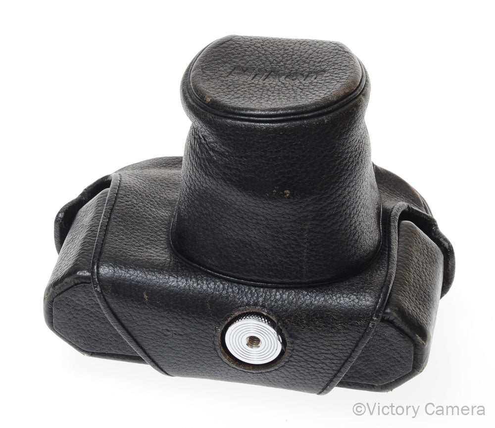 Nikon F2 CF-1 Ever Ready Leather Black PEBBLE Camera Case [EXC-] - Victory Camera