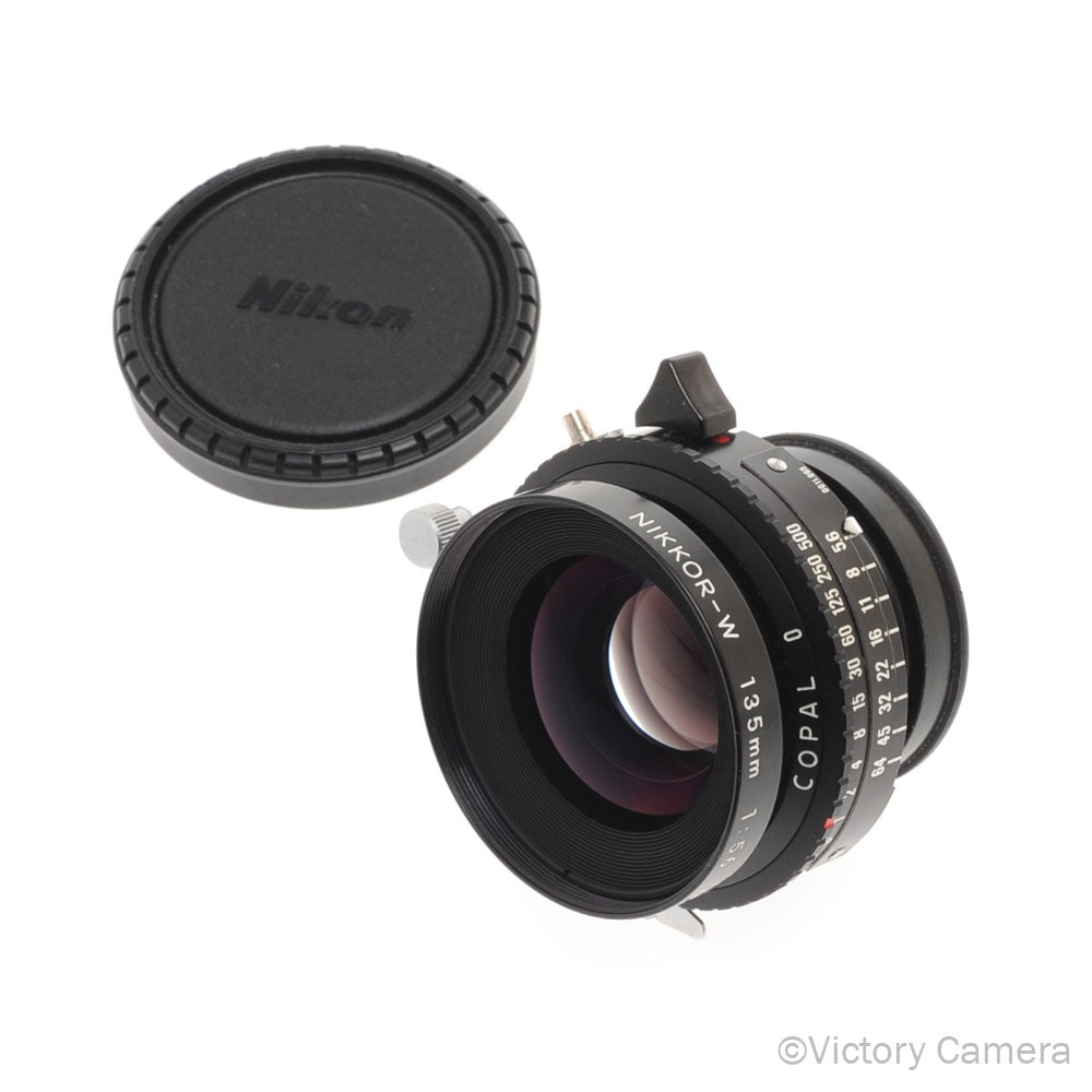 Nikon Nikkor-W 135mm F5.6 4x5 Large Format Lens in Copal 0 Shutter [EX