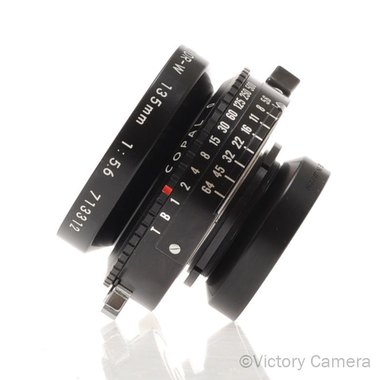 Nikon Nikkor-W 135mm F5.6 4x5 Large Format Lens in Copal 0 Shutter [EXC+] - Victory Camera