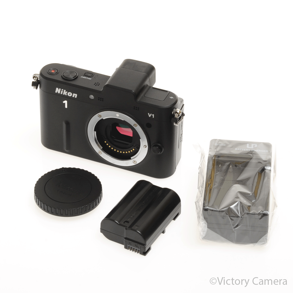 Nikon 1 V1 10.1MP Compact Mirrorless Camera Body ~5,189 Shutter [EXC+] - Victory Camera