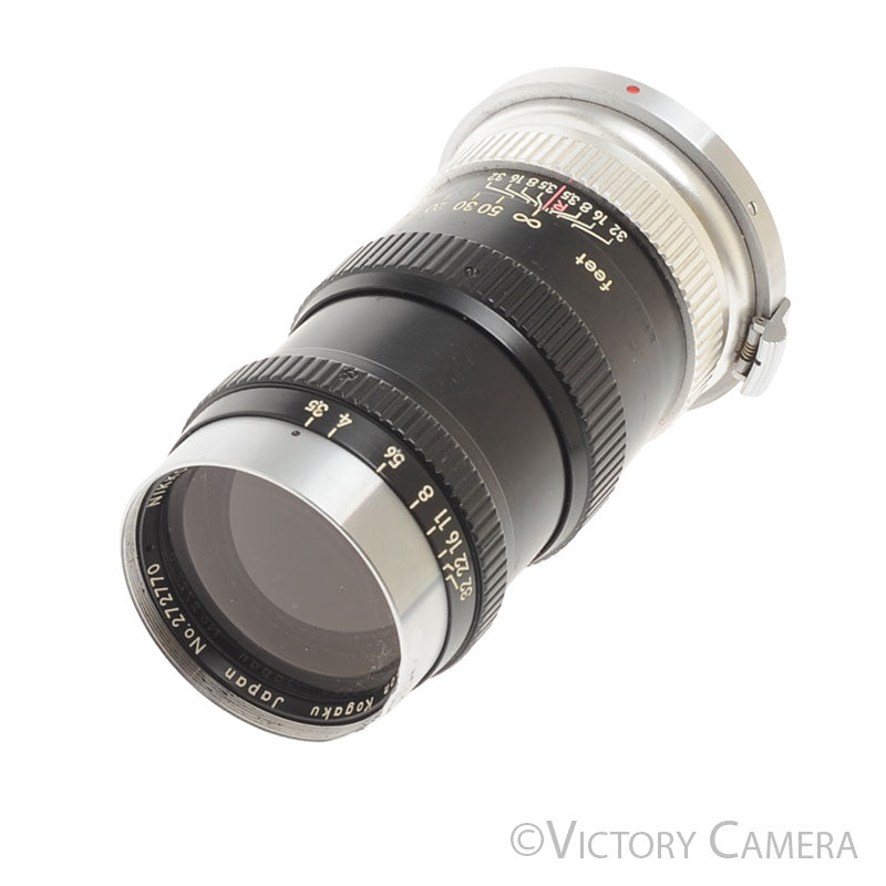 Nikon Nikkor-Q 13.5cm 135mm F3.5 S Mount Black Rangefinder Lens [GOOD] - Victory Camera