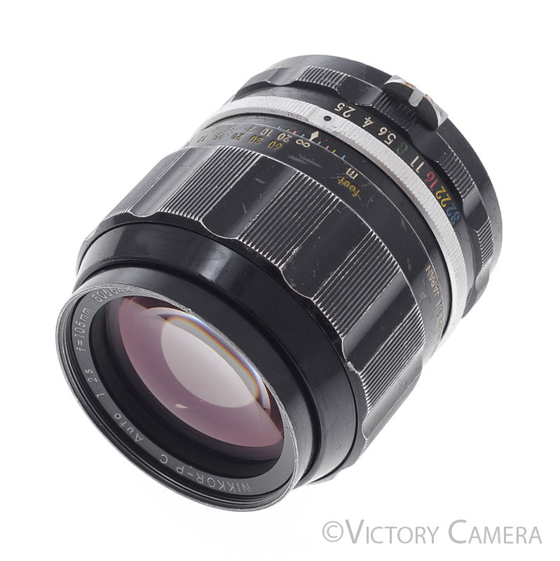 Nikon Nikkor-P.C 105mm f2.5 Photomic non-AI Telephoto Prime Lens [GOOD] - Victory Camera