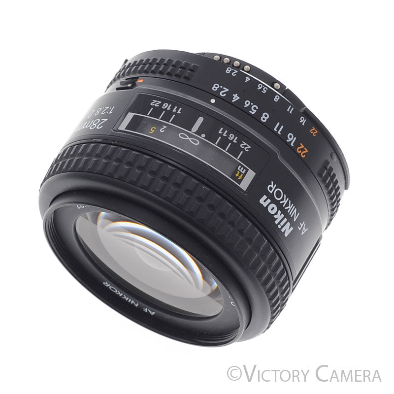 Nikon AF Nikkor 28mm f2.8 D Autofocus Prime Wide Angle Lens [EXC+] - Victory Camera
