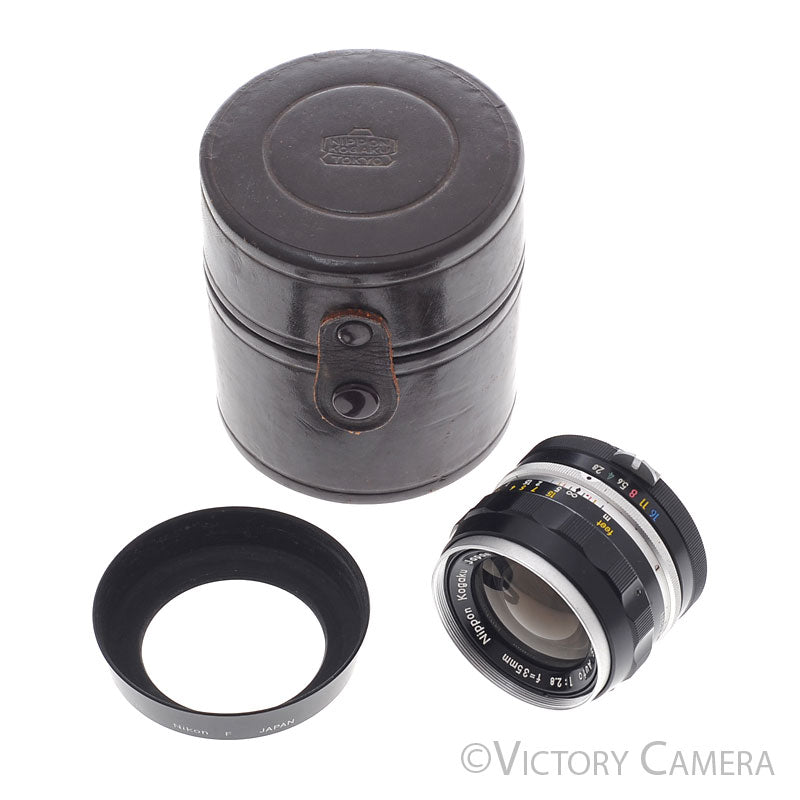 Nikon Nikkor-S 35mm f2.8 Non-AI Wide Angle Lens [GOOD] - Victory Camera
