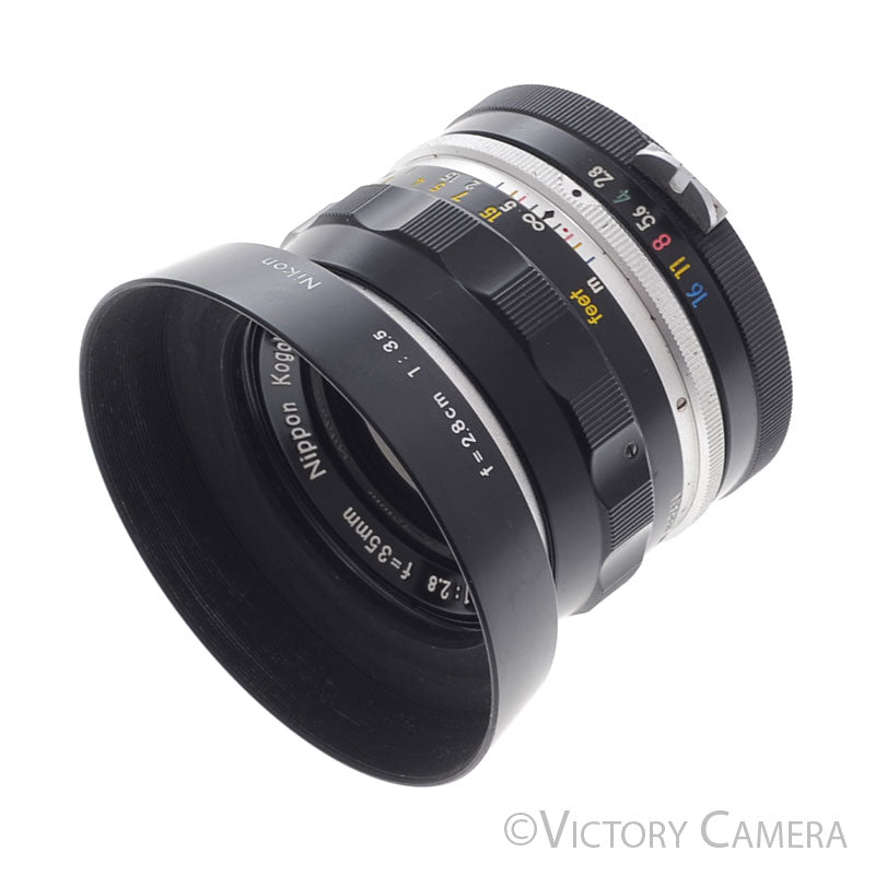 Nikon Nikkor-S 35mm f2.8 Non-AI Wide Angle Lens [GOOD] - Victory Camera