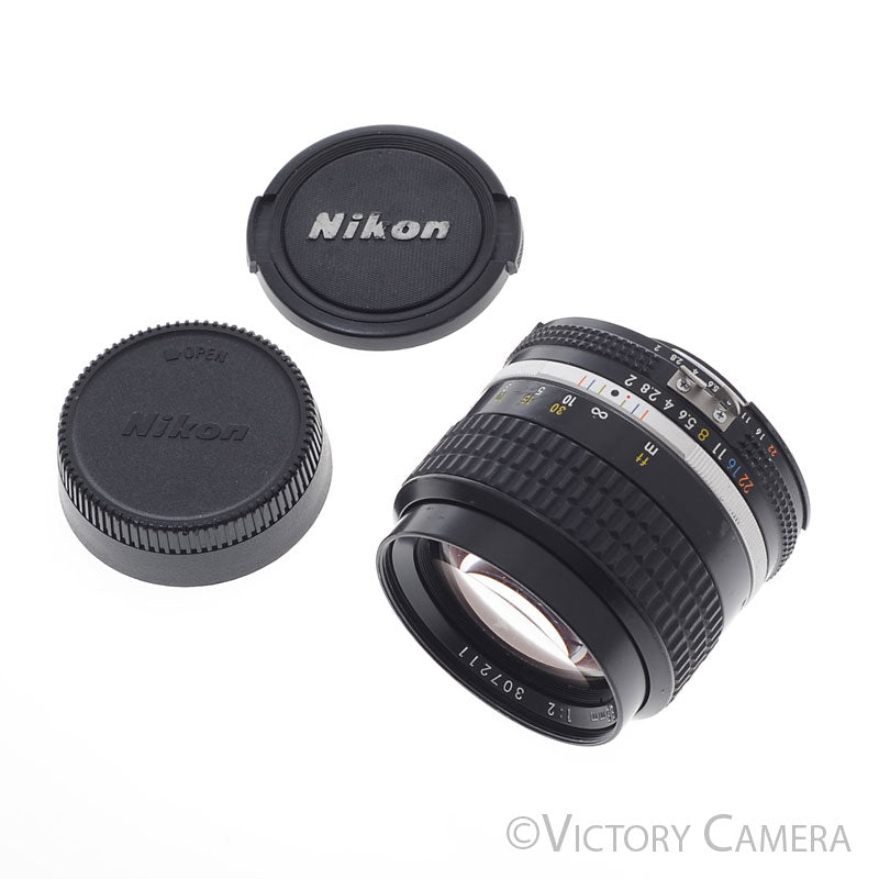 Nikon Nikkor 85mm f2 AI-S Manual Focus Portrait Lens [GOOD] - Victory Camera